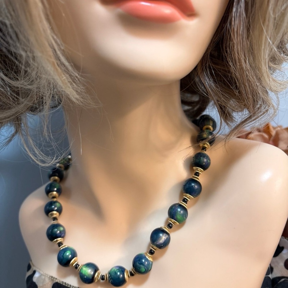 Chunky Faux Gems 18” Necklace